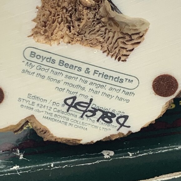 Boyds Bears & Friends Caledonia “The Narrator” #2412 Nativity Figurine w/ Box - Picture 6 of 6